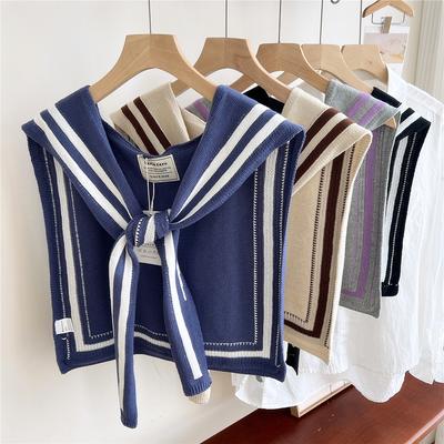 Neuer Schulterschal, Schal, Damen, falscher Kragen, Schulterschutz, Schal, klimatisiertes Zimmer, Leibchendekoration gepaart mit Nackenschutzknoten