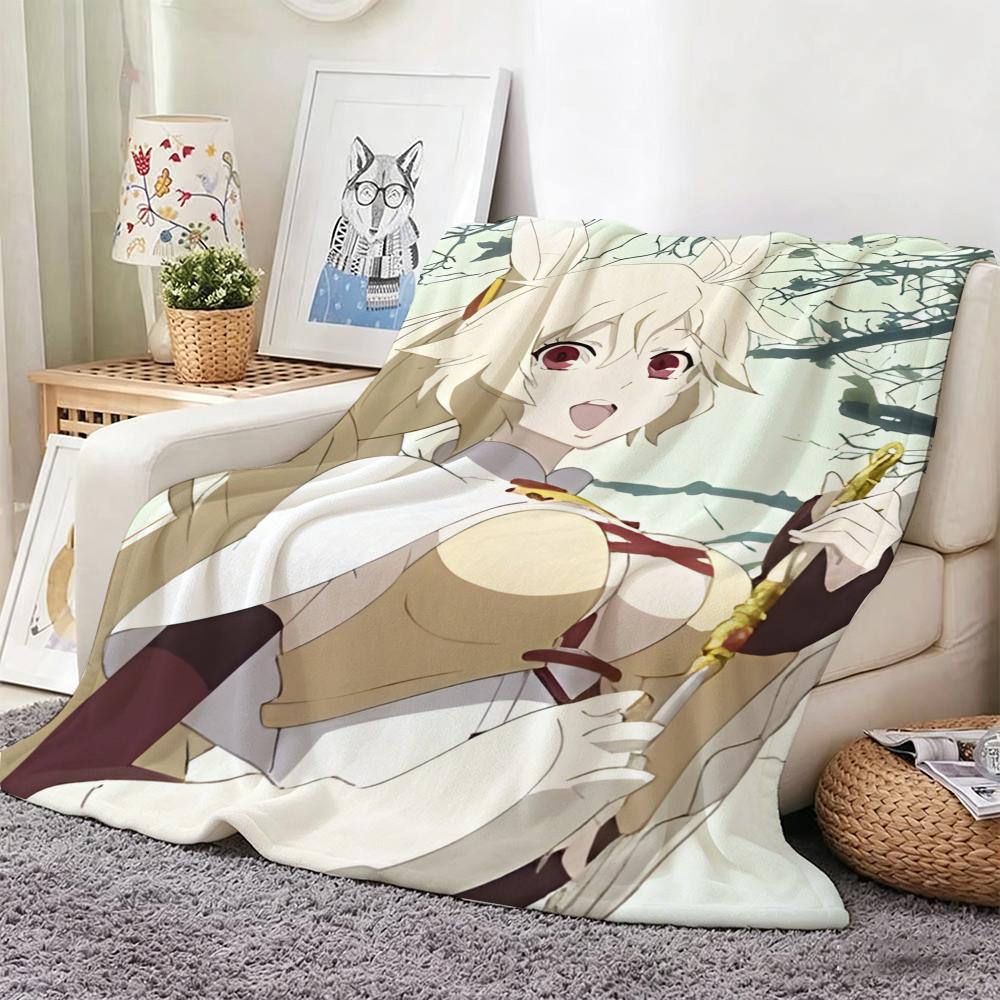 Anime Character N-Nashetania Lui Piena Throw Soft Warm Throw Blanket for Bedroom Living Room Bed Travel Camping Picnic Gift