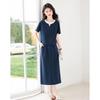 Elegant Color-Block Short Sleeve Top & Skirt Set