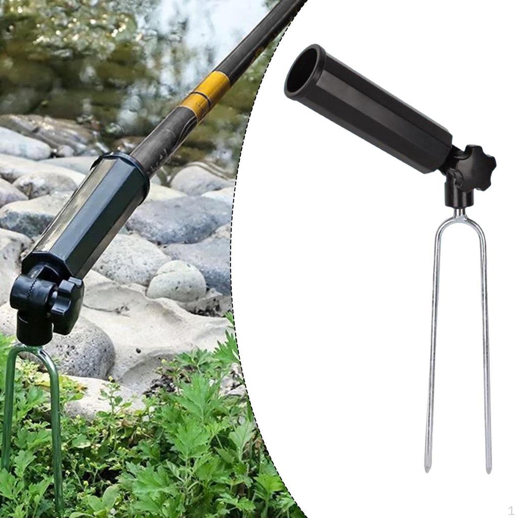 Fishing Pole Holder Tackle Rack for Beach Ground Gifts Men Adjustable Stand