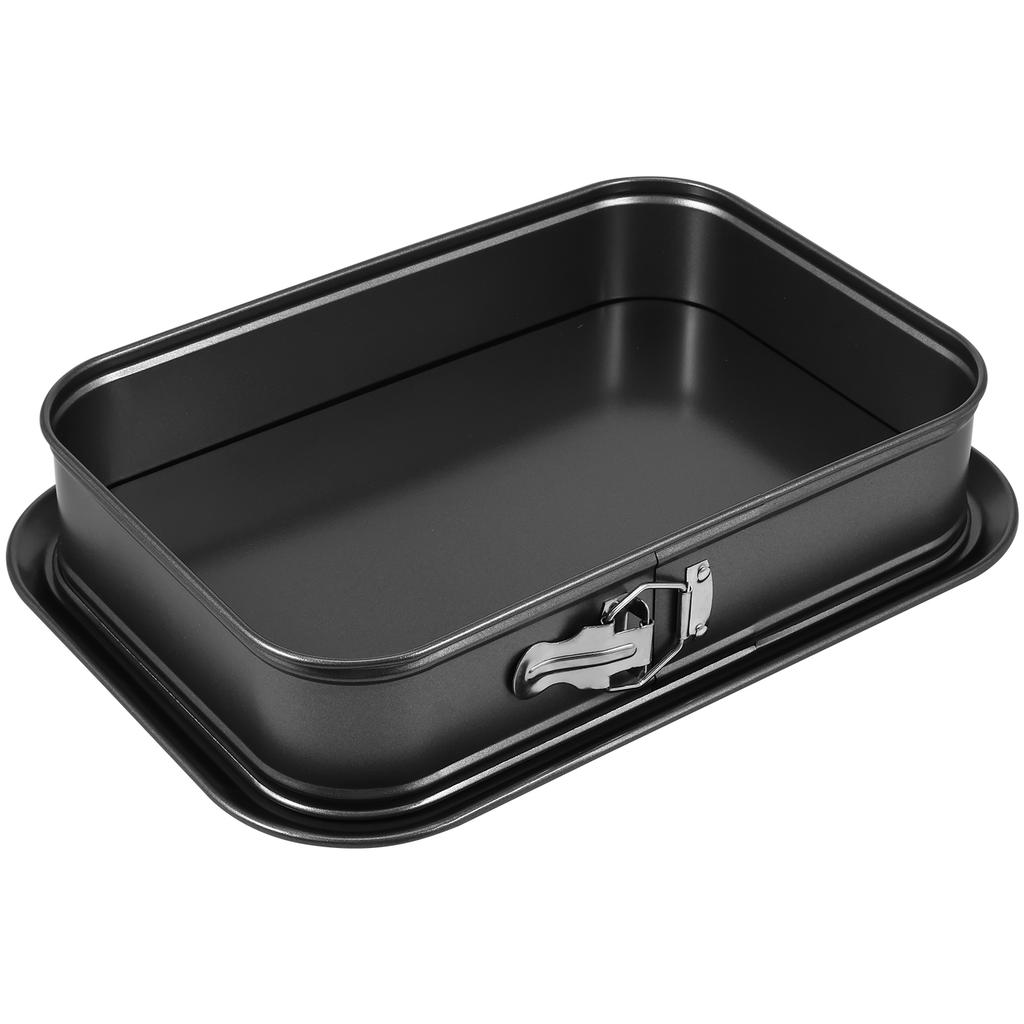 Metal Spring Pot Non Stick Cake Baking Tray Square/Rectangular Leak Proof Cake Making Pot with Detachable Base Cake Baking Tray