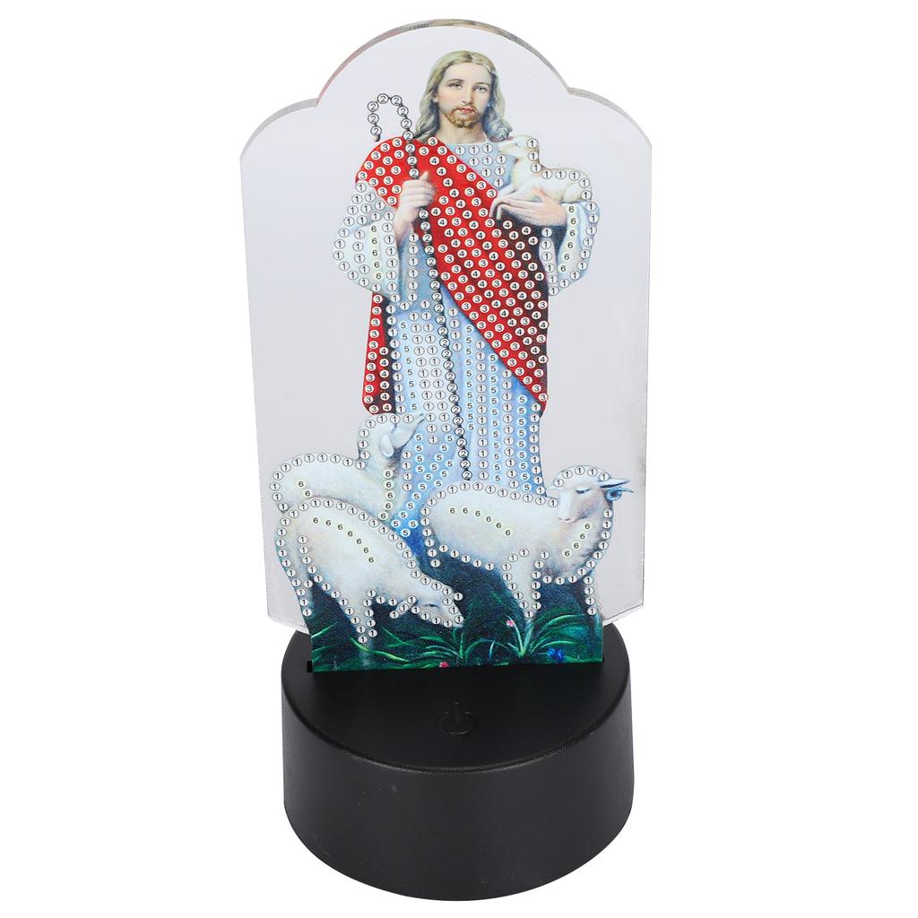 Diamonds Painting LED Lamp Unfinished Materials DIY USB 3D Night Lights 7 Color Touch Changing Home