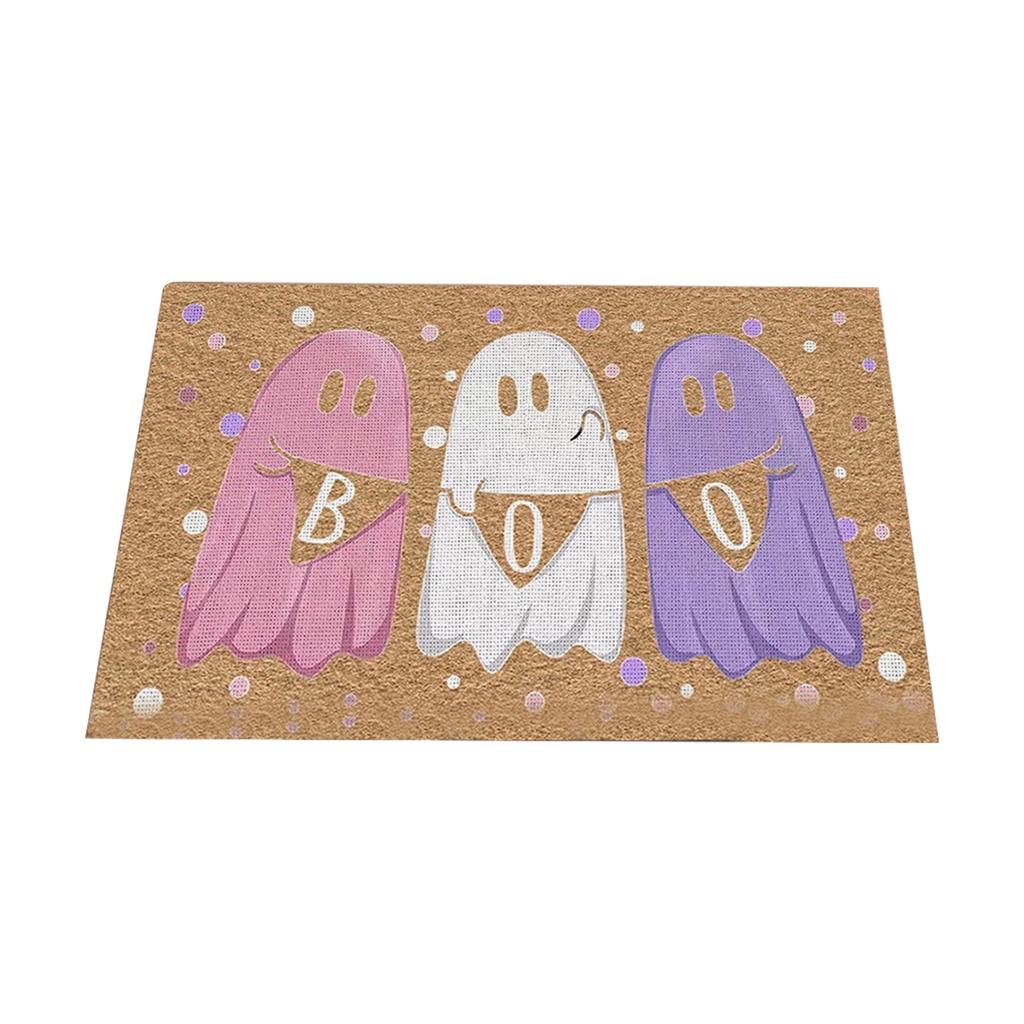 Halloween Doormat Non- - Velvet for Front Door Entrance