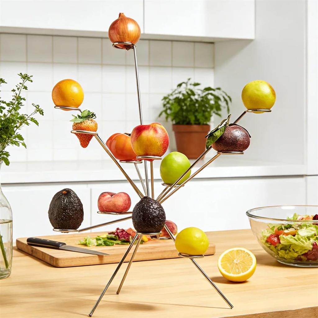 Bowl, Dinner Table, Modern Stand, Creative Artistic °multi-arm Display Rack, Centerpiece For Kitchen Counter