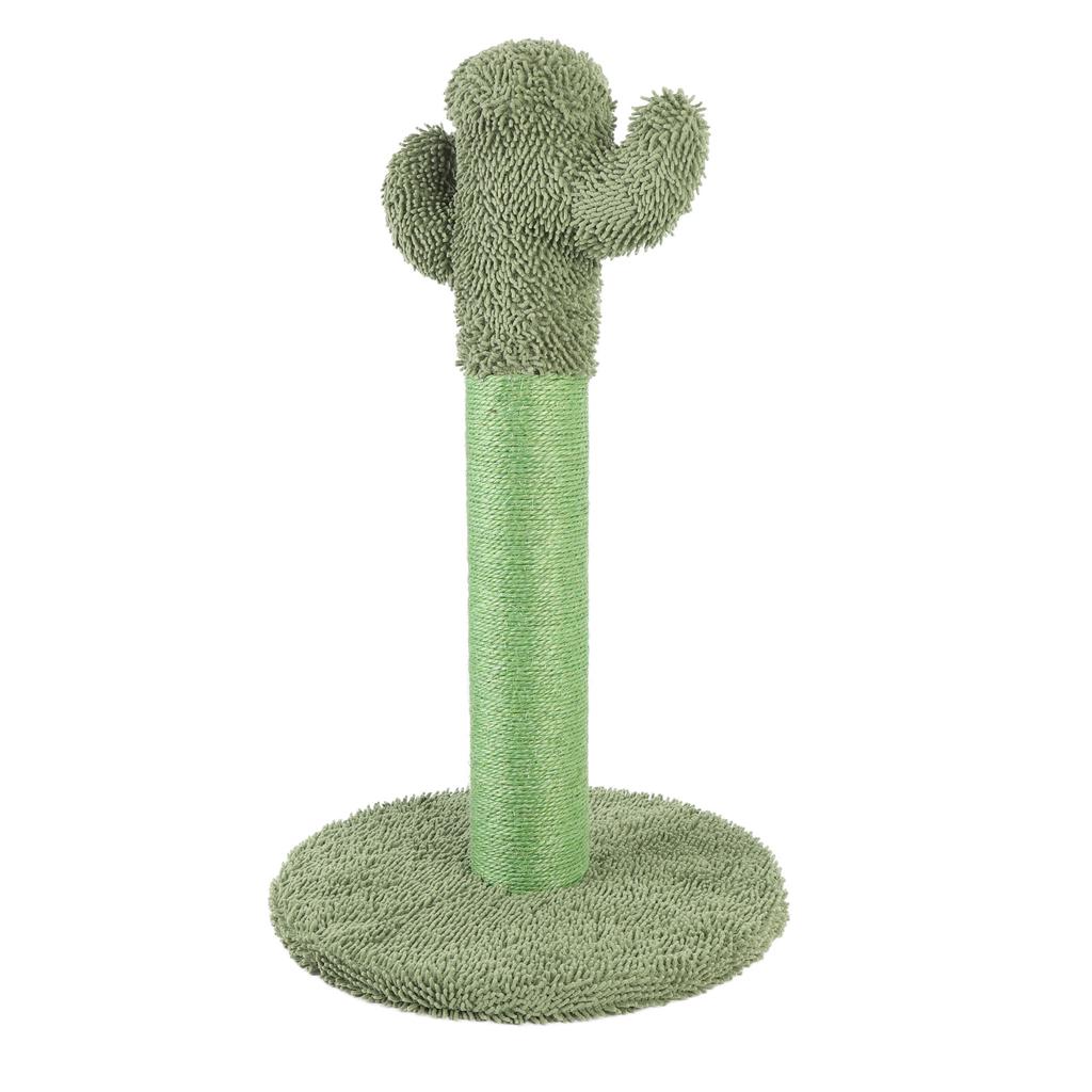 Cactus Cat Scratching Post Stable Multifunction Wearproof Sisal Cat Scratcher Tree for Indoor Cats K
