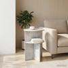 Side Table Concrete Grey Ø 39.5 x 55 cm Particleboard