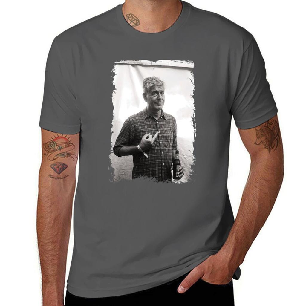 Anthony Bourdain Tshirt Plus Size Loose Short Sleeve Top Tshirt