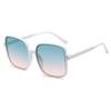 Large Box Sunscreen Fashion Sunglasses Women'S Uv Protection Gradual Change Color Korean Version Of Glasses Men'S Street Sunglasses