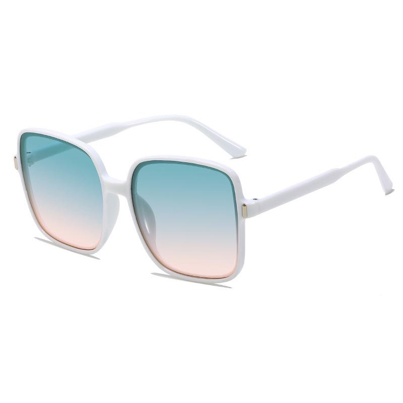 Large Box Sunscreen Fashion Sunglasses Women'S Uv Protection Gradual Change Color Korean Version Of Glasses Men'S Street Sunglasses