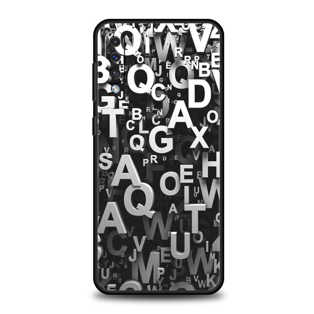

Number Pattern Phone Case for Samsung Galaxy A56 A36 A26 A16 A34 A24 A42 A22 A20 A12 A40 A30 A10 5G Soft TPU Cover Shell Fundas Samsung A54