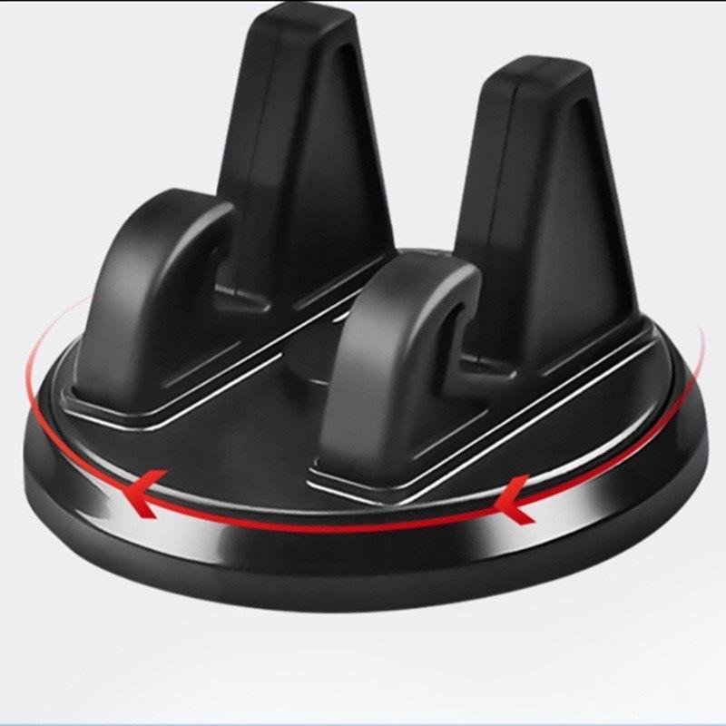Car Phone Holder Rotating Base Car Desktop Dashboard Phone 360 Degree Center Console Stand For Daily Hands Free Use