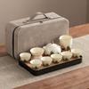 Xishi Teapot Huang Ru Kiln Travel Kung Fu Tea Set Household Portable Teacup Teapot Light Luxury Business Gifts