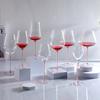 Multiple Styles Red-stemmed Crystal Goblet Glass Threaded Red Wine Burgundy Champagne Glass Set Elegant Drinking Utensils