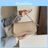 Fashionable Solid Color Korean Style Single Shoulder Bag 2023 Winter New Minimalist Armpit Bag Women's Bag