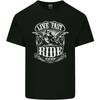 Live Fast Ride Free Motorcycle Biker Unisexs Light Cotton TShirt