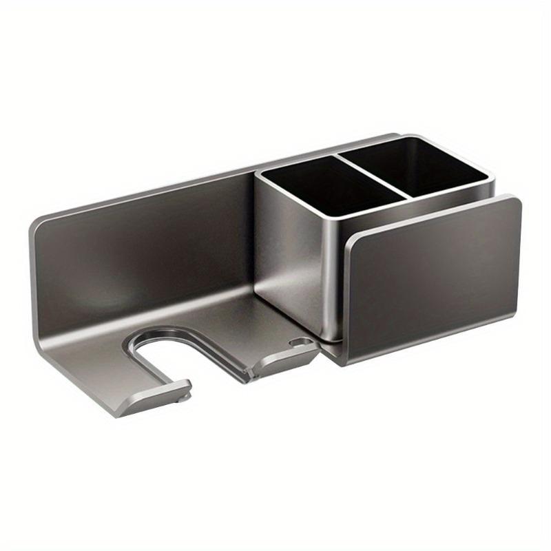 Držák fénu s úložným boxem Podpora fénu Organizér na fén Multifunkční stojan na holicí strojek a fén Stojan na žehličku na vlasy