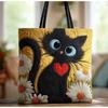 TEMU Womens Fashion Printed Tote Shoulder Bag 600D Oxford Cloth