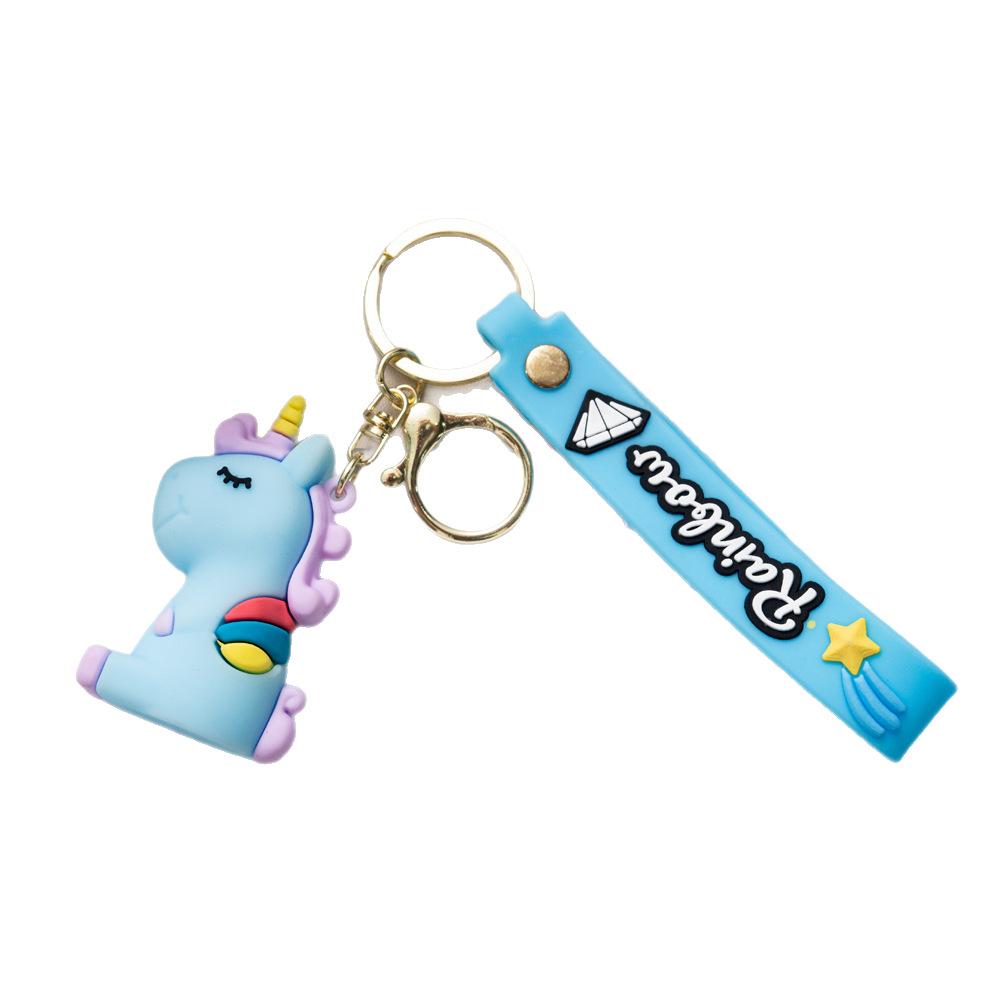 Cartoon Unicorn Keychain Pendant, Year Of The Horse New Year Collection, Bag Hanging Decoration, Car Keychain