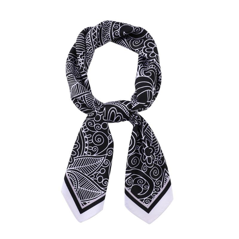 Роскошный шелковый шарф 90x90 см — фото 6