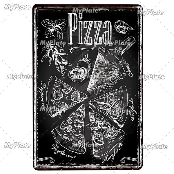 Kitchen Vintage Tin Sign Metal Sign Decorative Plaque Wall Decor Man Cave Club Decoration