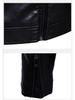 2025 Plush Men's PU Leather Jacket - Thickened, Versatile Lapel Coat for Autumn/Winter