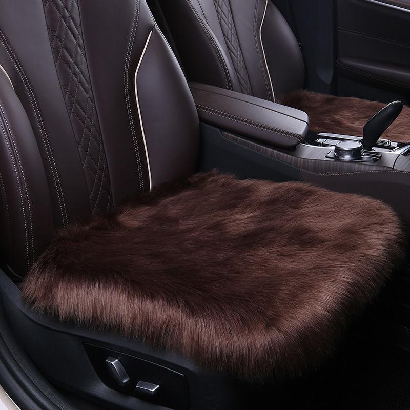WTEMPO Car Cushion Short Plush Warm Square Pad Simple Comfortable Car Cushion Non-slip Breathable Car Cushion