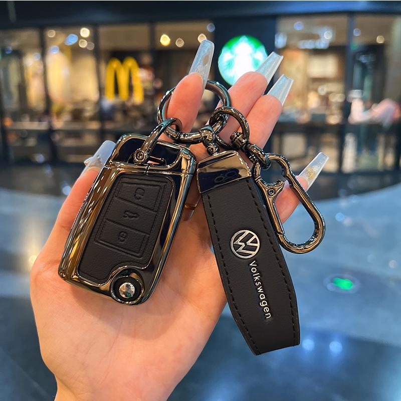 

For VOLKSWAGEN VW Car Folding Key Case Cover Shell Fob For VW Volkswagen Golf 7 MK7 Tiguan MK2 For SEAT Ateca Leon FR 2 Ibiza Sk