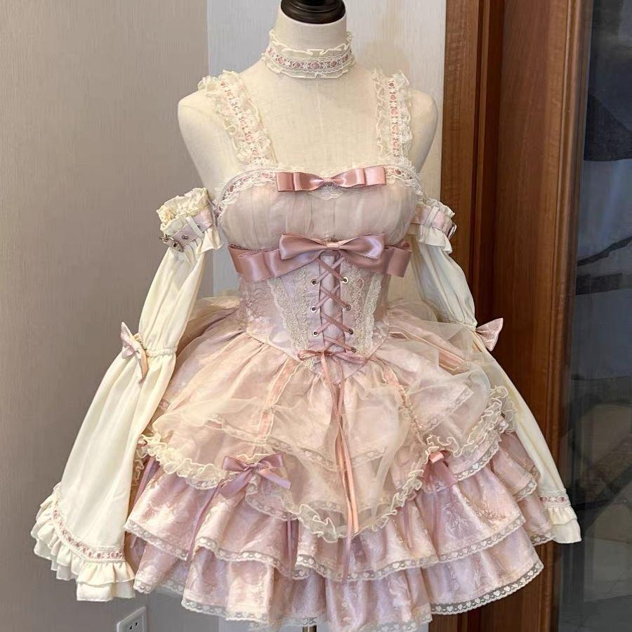 Rose Butler JSK Ballet Lolita Full Set Subculture Dopamine Style