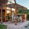 Pergola Bracket Kit 6''x6'', Inner Size 5.6"x5.6 2pcs 4-Way Heavy Duty Corner Bracket Woodworks DIY Post Base Kit, Easy Installation Wooden Beams for