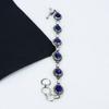 Wunderschönes Blaues Saphir Edelstein Armband, Handgemachtes 925 Sterling Silber Armband, Blaues Saphir Armband für Frau, Unisex Armband, Geschenk für Sie