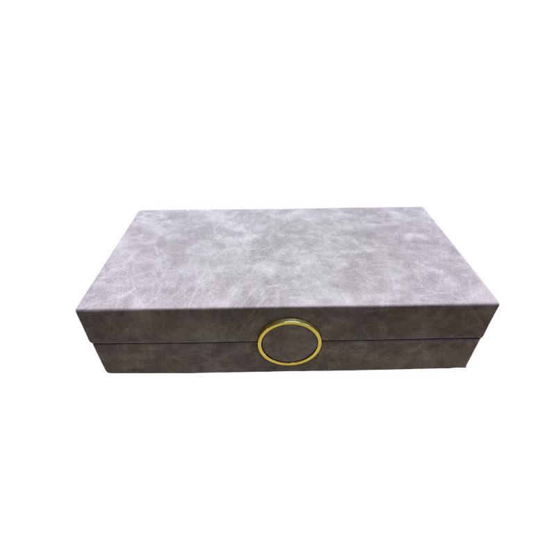 

Modern Stylish Leather Jewelry Storage Box for Bedroom Decor 255x125x70