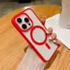 Luxury Transparent Magnetic Phone Case for iPhone 15 14 12 11 13 Pro Max Mini X XS XR 7 8 Plus for Magsafe Charge Acrylic Cover