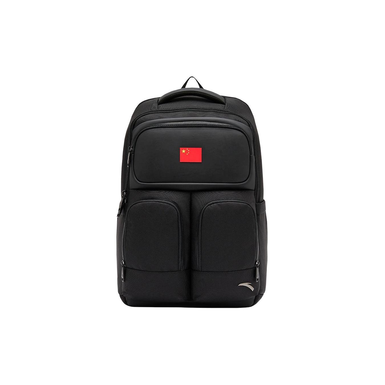 

New Anta Nylon Backpack Unisex Black 492440102-1 32.0*20.1*48.0CM