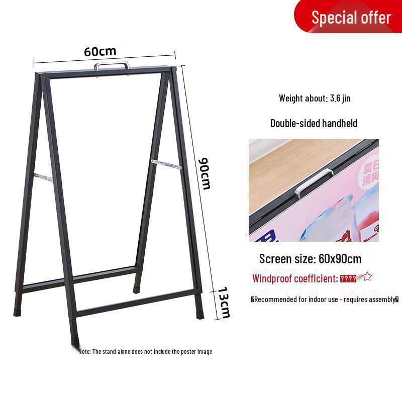 Portable Double-Sided Poster Stand