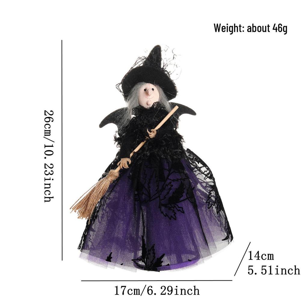 Witch Tree Topper & Halloween Decoration Ornament