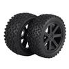 4pcs 1 10 RC Truck Rubber Tire Wheel Tyre for ZD Racing Buggy Crawler Car Black