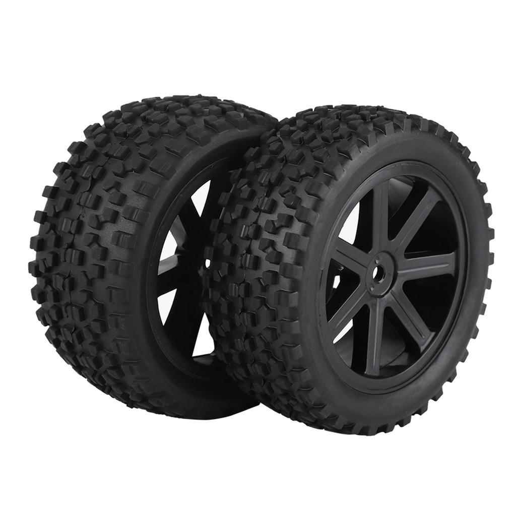 4pcs 1 10 RC Truck Rubber Tire Wheel Tyre for ZD Racing Buggy Crawler Car Black