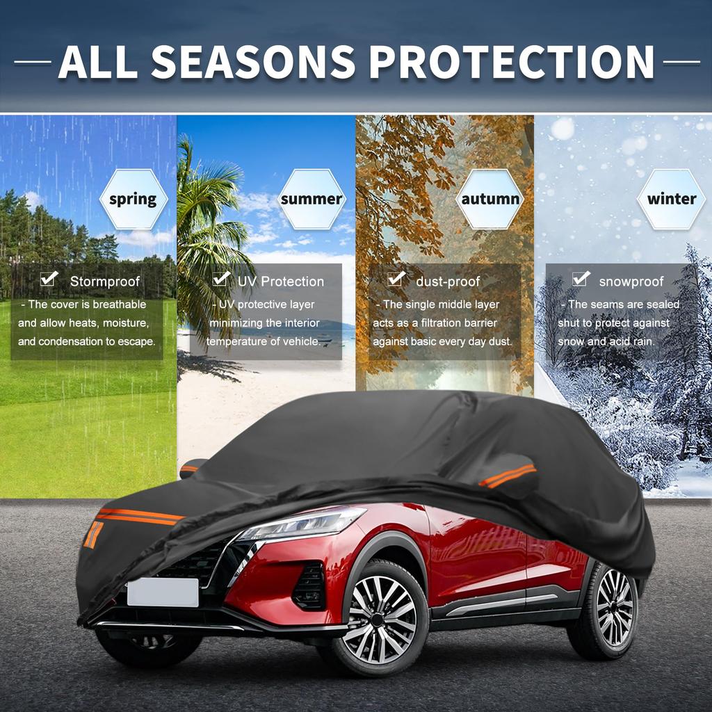 X AUTOHAUX Kicks Kicks Body Spunlace New Waterproof Fabric Fleece Paint Rainy Season Hail Windproof Side Nighttime Safety Sun Frost Protection [Nissan