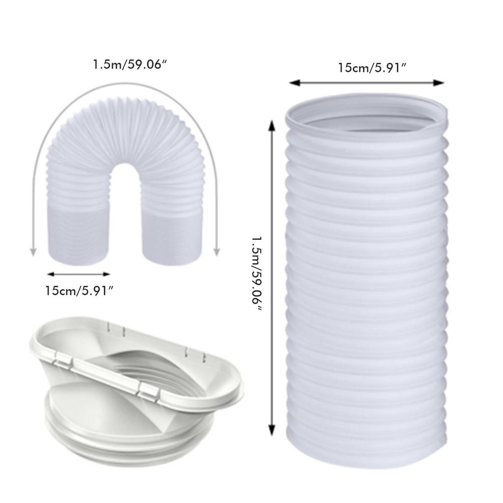 Furtun de evacuare flexibil pentru aparate mobile de aer condiționat, uscător de rufe, hotă de extracție, accesorii
