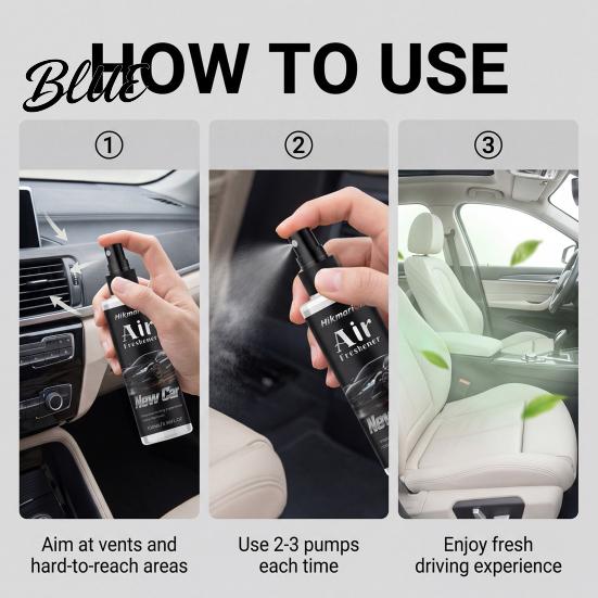 Leather Scent Car Smoke Long-lasting New Odor Freshener Spray Spray Air Eliminator for Food Pet