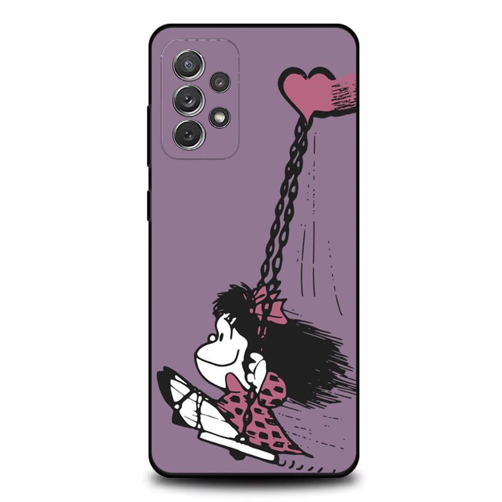 

Anime M-Mafalda Phone Case For Samsung S25,S24,S21,S22,S23,S30,Ultra,S20,Plus,Fe,Lite,Note,10,9,5G Black Cover Samsung S25ULTRA