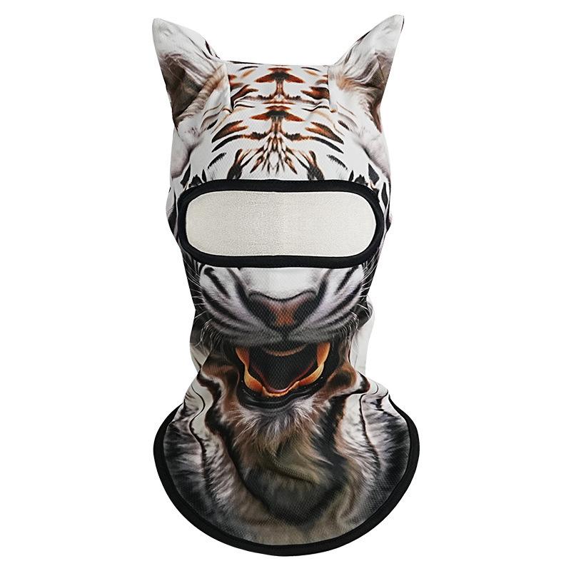 3D Animal Pattern Sun Protection Face Mask - Dustproof Headwear for Sports and Cycling