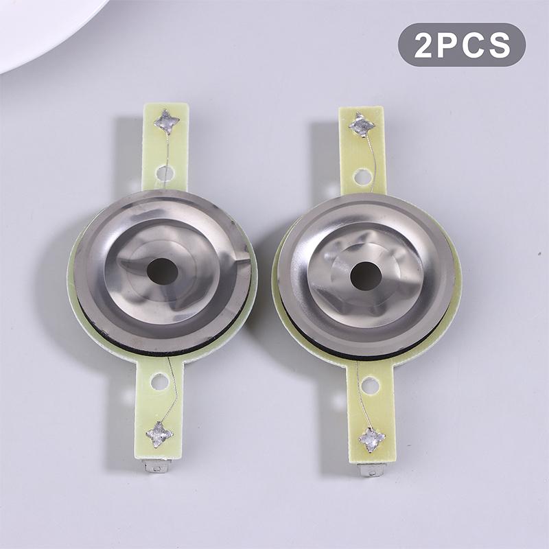 2Pcs 25.4Mm Tweeters Voice Coil Round Speaker Treble Coil Horn Titanium Film Copper Clad Alumium Diaphragm Repair Parts