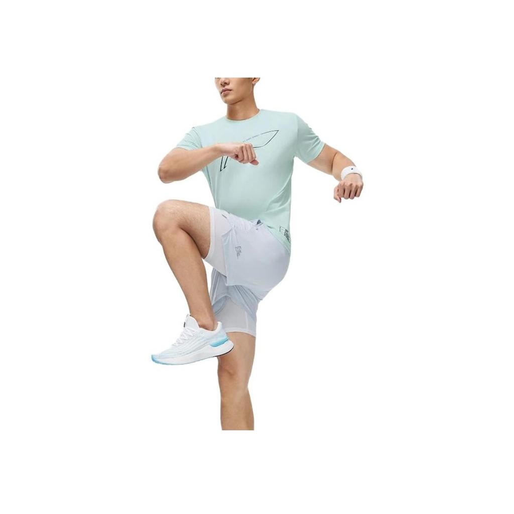 Li-Ning Round Neck Logo Graphic Tee Men Tops ATST073-6