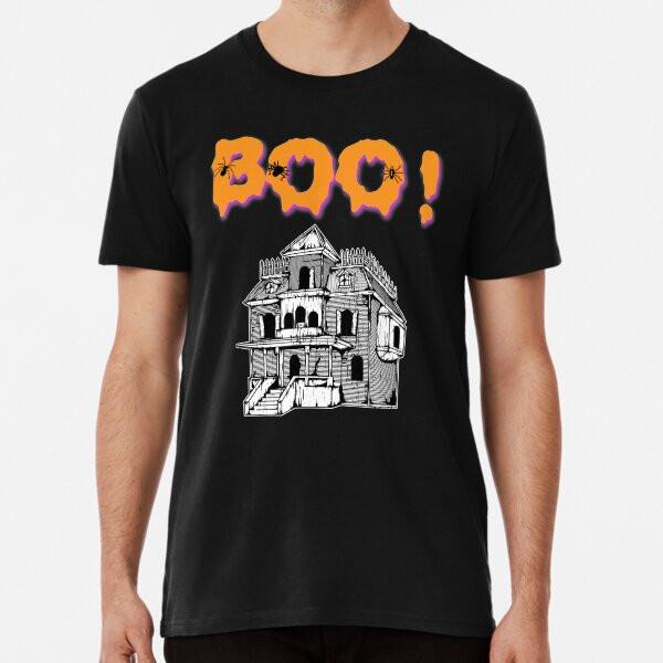 Boo! Haunted House Halloween Holiday T shirtT-Shirt S-5XL Best T-Shirt