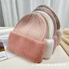 Autumn and winter velvet warm wool hat women's solid color new outdoor cold-proof thickened knitted pullover hat versatile cold hat