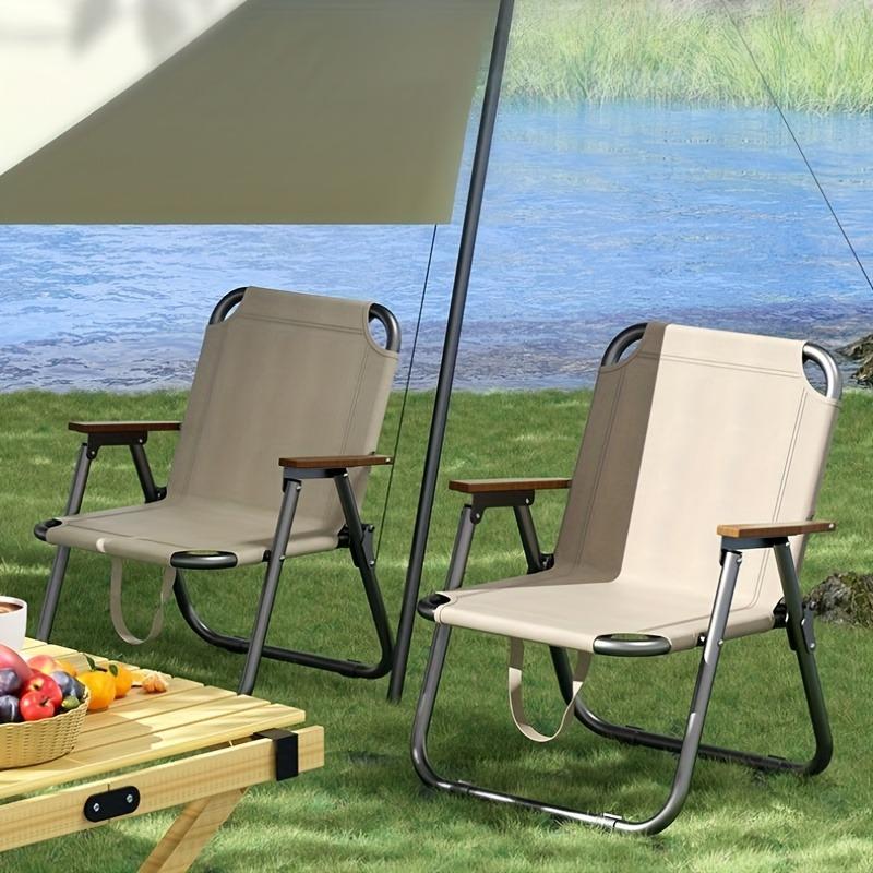 Versatile Portable Outdoor Folding Chair, Beach & Fishing Chair, All-Season Use Ideal for Camping & Fishing