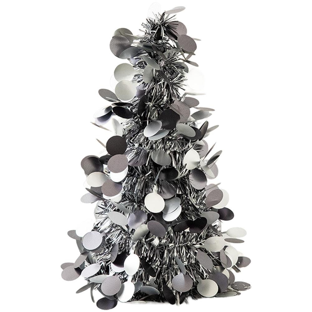 

26cm Mini Holiday Tree Desktop Decoration Modern Art Plastic Ornament For Festive Holiday Tree Versatile Decoration