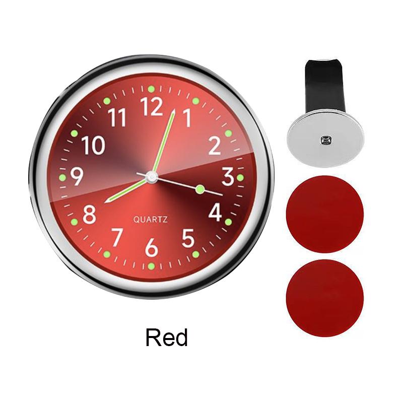 Luminous Car Clock Air Outlet  Mini Quartz Clock With Clip Auto Ornament Internal Stick-On Waterproof Watch Car Accessories Gift