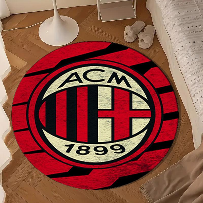 1909 Football Club Round Rug for Livingroom,Bedroom, Palyroom, Chair Rug, Area rug, Circle Carpet, Large Size Fan Christmas gift